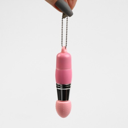 Vibrator-siders, 3 interchangeable nozzles, 1 mode, pink-2