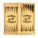 Wooden backgammon large "bear" with checkers 60 x 60 cm, board game