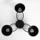 Chandelier "Edmas" 3he27 40w Black 58x58x22 cm Bayerlux