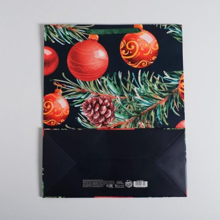 Laminated vertical "New Year's Night", XL 40 x 49 x 19 cm, New Year-3