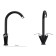 Kitchen mixer Ulgran U011-308, two-wound, black color