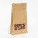 Zip-Lock package Craft with a flat bottom, a rectangular window, 10 x 20 cm