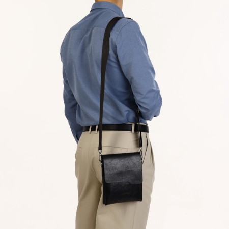Male bag, black color-5
