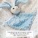 A blanket with a toy Kroshka I "Bunny" 75*90cm, col. blue