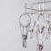 Torleta Trading, 20 clothespins, d = 36 cm, color chromium