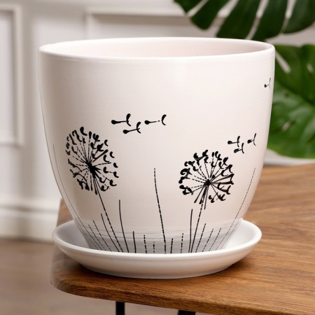 Pot Flower dandelion 5l with a stand