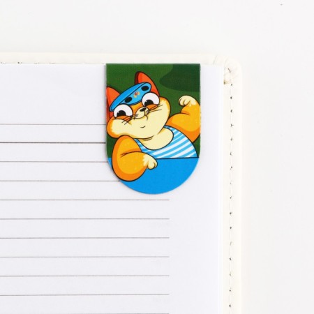 Magnetic bookmarks, 6 pcs "Young Hero"-3