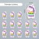 A set of buttons for creativity Tree "Unicorood in a sweater" set of 15 pcs 3.4x2.1 cm
