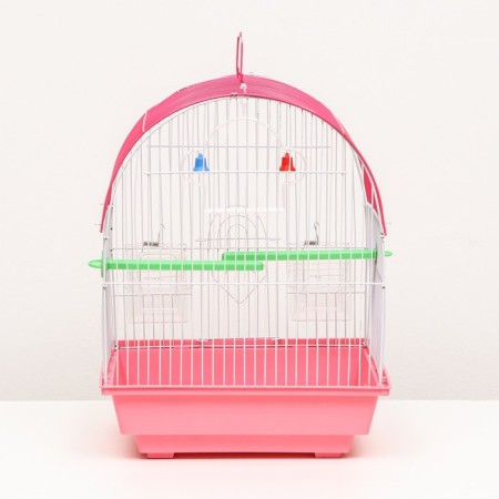 A cage for a poultry compiled BD-1/3C, 30 x 23 x 39 cm, pink-2