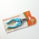 Small side claws with curly handles, a hole of 9 mm, blue
