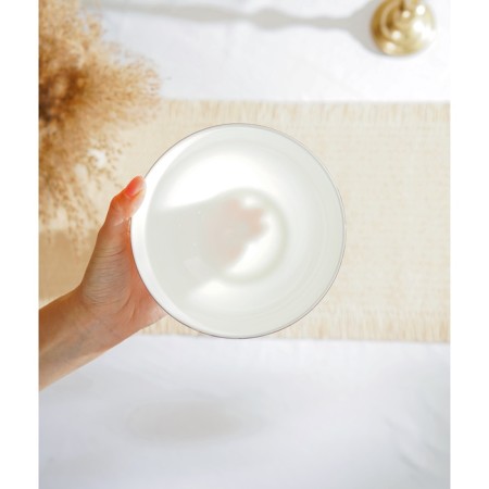 SALATE SL HOME "CASCARO", 900 ml, D = 16 cm, set 2 pcs, bone porcelain, white-10