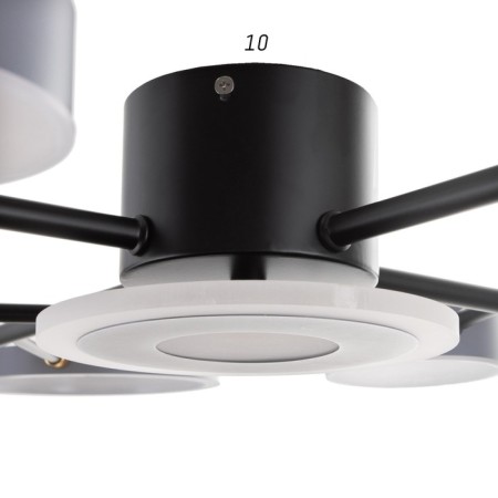 Luer with PDU 2300/9BK LED 190W 3000-6000K Black 85x85x9 cm Bayerlux-5