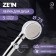 Showing watering can Zein Z0014, plastic/stainless steel, 3 modes, microscopic dots, chromium color