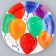 Paper "Balls" plate, in a set of 6 pcs., 23 cm