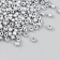 Glass beads 6/0 "silver" metallic 450 g