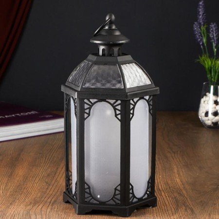 Nightlight 48131 LED batteries 3HAAA black 16x16x35 cm Risalux