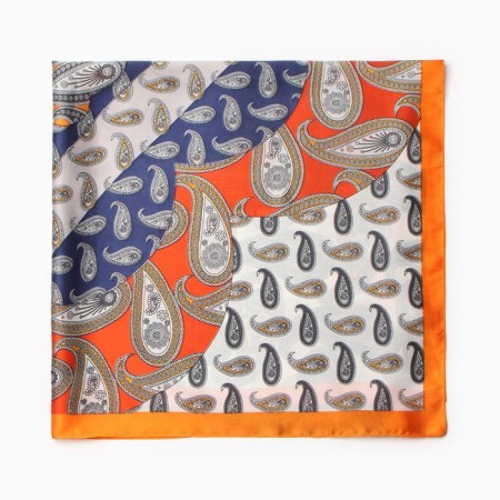 Women's scarf minku 70*70 cm, orange-2