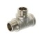 The Valtec tee, 1/2 ", internal/outer/outer thread, nickel -plated brass