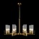 Suspended lamp Freya Fr5214PL-08BS ADELINE, 750X750X730 mm, E14, 8x60W, brass color