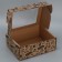 Box a gift team with a window, packaging, “best”, brown, 27x10x21 cm