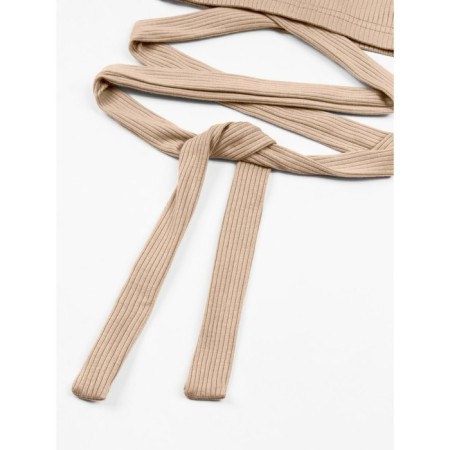 Top for a girl with short Generation sleeves, height 140 cm, beige color-7