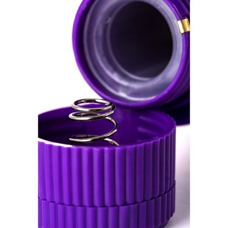 Unrealistic vibrator Toyfa A-Toys, silicone, purple color, 18 cm-4