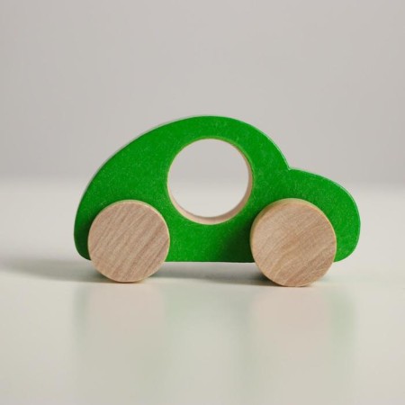 Wooden toy "Qatalka" "Machine Tomik" Green-1
