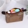 Lightning cosmetic bag, brown color