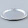 Paper plate "Hologography", in a set of 6 pcs., Silver color