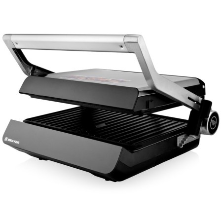 Electric grill Brayer 2008br, anti -stick coating, 33x24.5 cm, silver-12
