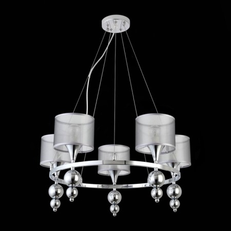 Suspended EVOLUCE lamp. Sle107103-05. Pazione. 5x40 watts, E14, 63x63x30 cm, chromium color-3