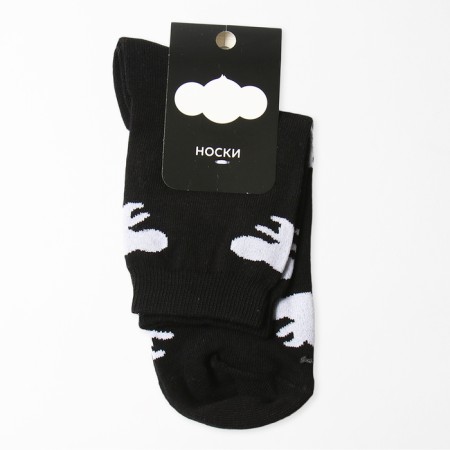 Socks kaftan Cheburashka size 36-39 (23-25 ​​cm) black-2