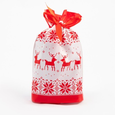 A terry towel economy and I "deer" 30*60 cm, col. Red, 100% HL, 340 g/m2-4