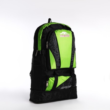 A thyroid backpack with an increase in 55l, 5 external pockets, green color-3