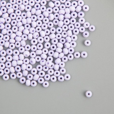 Glass 8/0 "Marshmallow. Matte. Lilac" 10 g-1