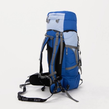 Tourist backpack, TAIF, 65 liters, cord department, 2 outer pockets, 2 side pockets, blue color-1