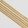 Hair threads, 90 cm, 6 pcs, golden color