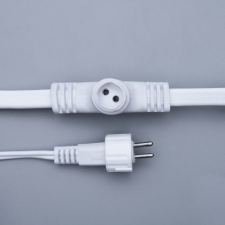 Garland "Curtain" 2 × 3 m, IP44, UMS, white thread, 760 SMD-LED, glow white, 220 V-4