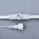 Garland "Curtain" 2 × 3 m, IP44, UMS, white thread, 760 SMD-LED, glow white, 220 V