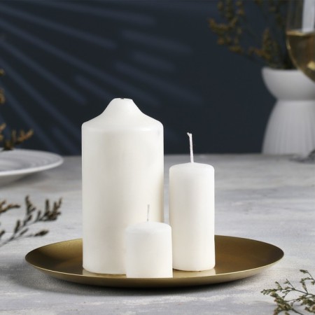 Cup "Cup 225" Metal per candle, 22x1.6 cm, gold
