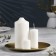 Cup "Cup 225" Metal per candle, 22x1.6 cm, gold