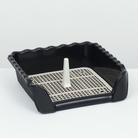 Tua for dogs with high sides and a removable mesh 38x36x11 cm, black-1