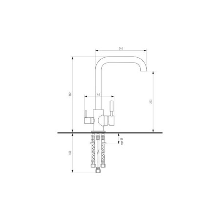 Kitchen mixer Ulgran U019-341, ultra-white color-1