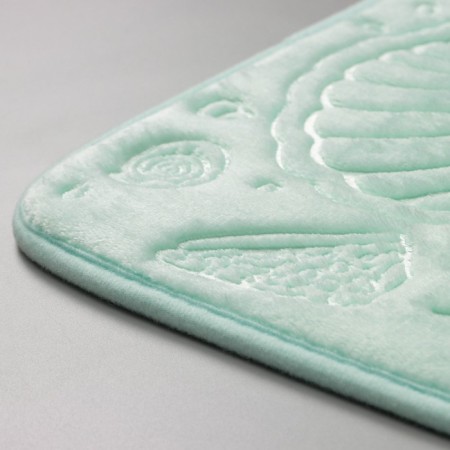Bathroom mat “Sea bottom”, 50 × 70 cm, turquoise color-3