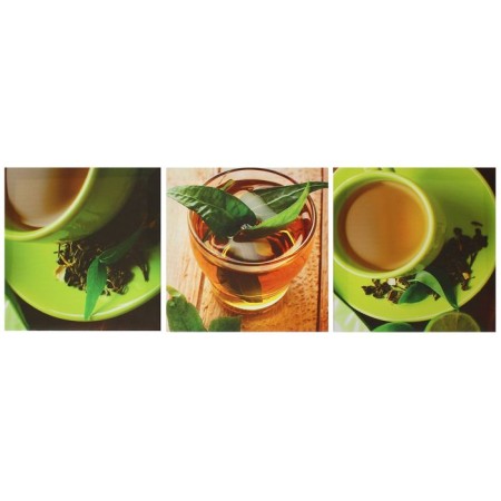 Modular painting on the subframe "Cup of tea" 3pcs-28*28cm; 28x84cm