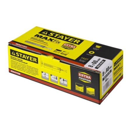 Stayer Master dowel-gvo, spine, polypropylene, secret cuff, 8x60 mm, 60 pcs-3