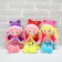 Soft doll "Girl in a cloak", with a colored bow, 45 cm, Mix colors