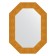 Mirror in the baguette frame, gold minting 90 mm, 56x76 cm