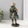 Souvenir Polystone "Dog in armor with a raincoat" 11.5x10x27 cm