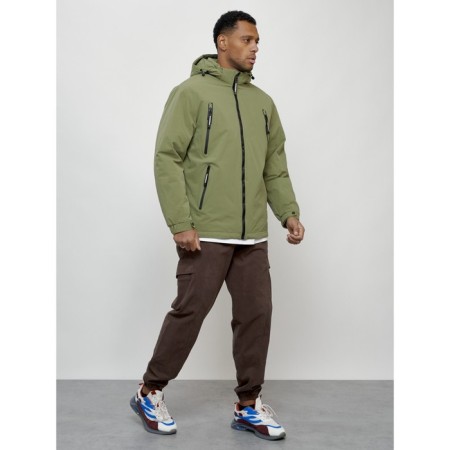 Male spring jacket, size 52, green color-2